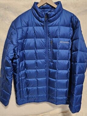 Men's Columbia Royal Blue Quilt Puffer Jacket Size XL